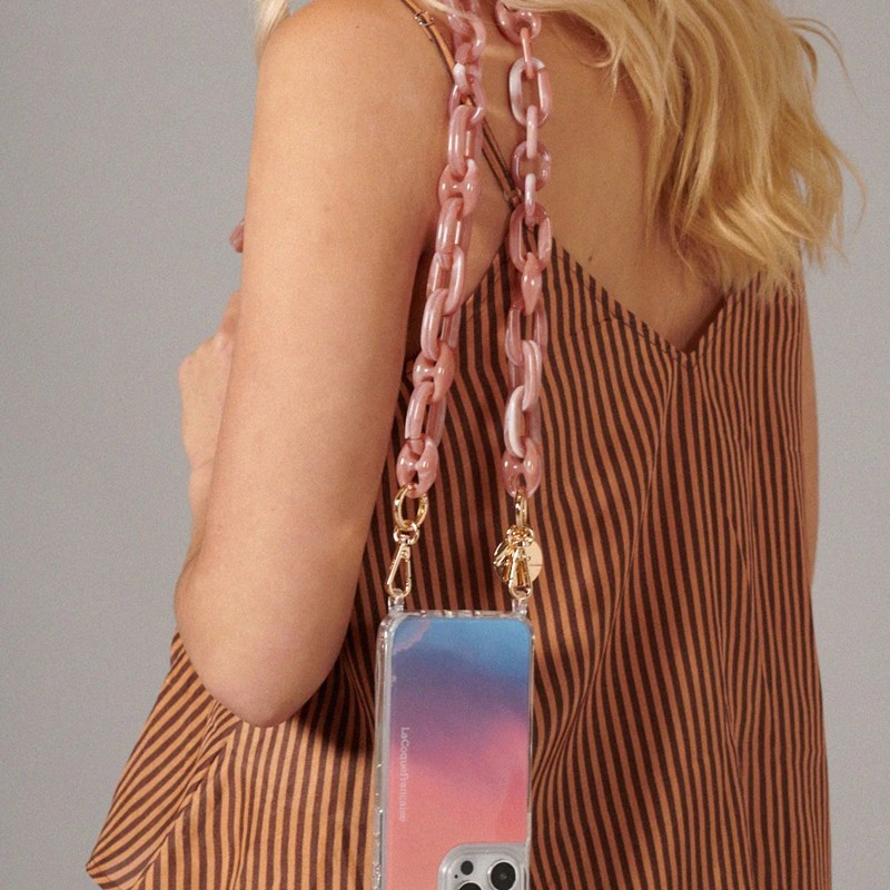 Tracolla per Telefono Ambre Rose 120 cm di La Coque Francaise - immagine 2