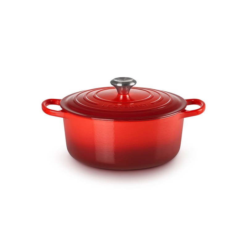 1A553A909214178B9FB8D3E259F93605_024147260912-La-Cocotte-Rotonda-Evolution-26-cm-Ciliegia-in-Ghisa-di-Le-Creuset-Zanoletti-1 La Cocotte Rotonda Evolution 26 cm Ciliegia in Ghisa di Le Creuset - immagine 1