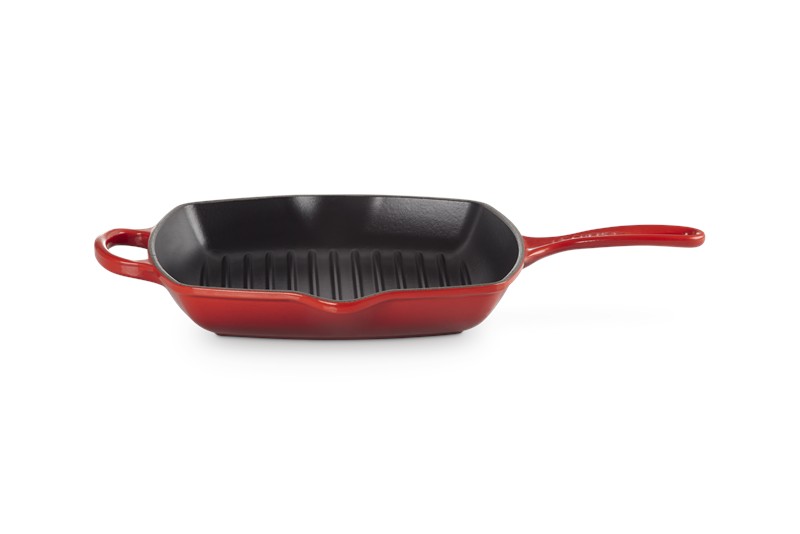 9B16E836F58FC1D075D1486011DC84CC_024147232711-Bistecchiera-Skillet-quadrata-Evolution-Ciliegia-in-ghisa-vetrificata-di-le-Creuset-Zanoletti-1 Bistecchiera Skillet quadrata Evolution Ciliegia in ghisa vetrificata di le Creuset - immagine 1