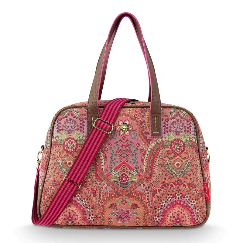 466328AFB4DF59B91DA39FA0DAD5B610_8721009960653-Borsa-da-viaggio-week-end-rosa-di-Pip-Studio-Zanoletti-1 Borsa da Viaggio Tovy Rosa Jabali di Pip Studio - immagine 1