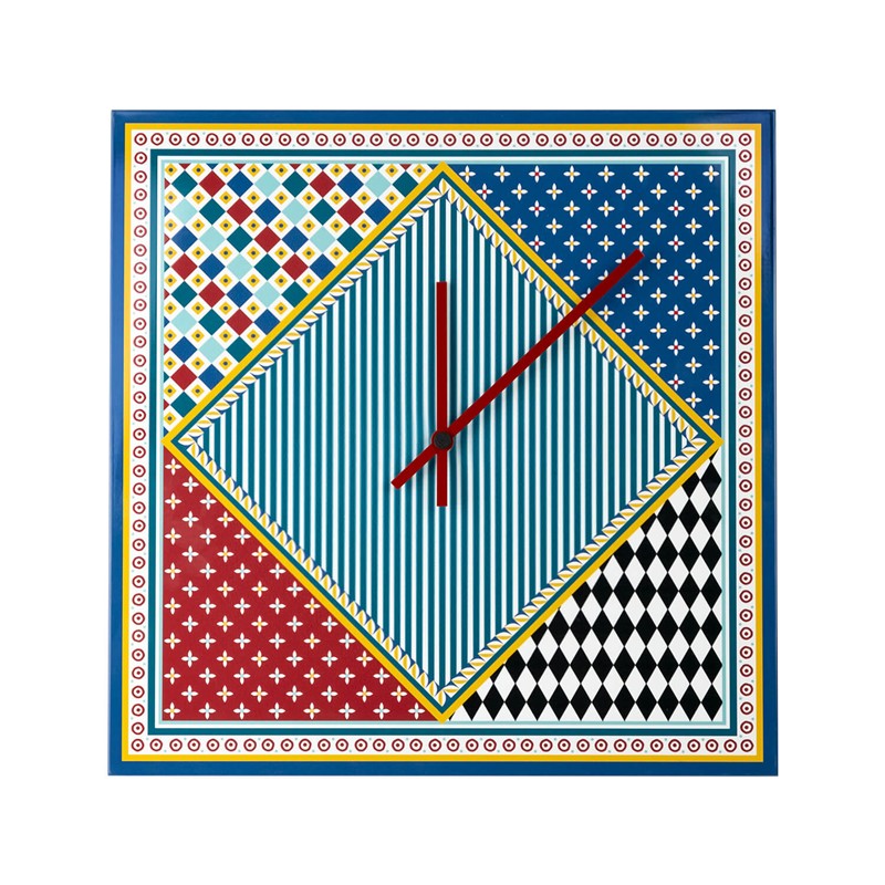 A4632AF9FC04022AE2F4A0D253194D11_8059692103416-Orologio_da_Parete_Foulard_Piccolo_35x35cm_di_Vesta-Zanoletti-1 Orologio da Parete Foulard Piccolo 35x35 cm di Vesta - immagine 1