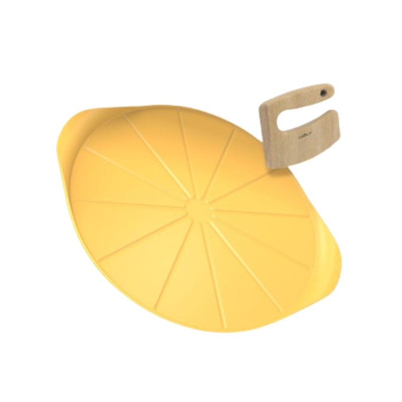 926474B92E8A294CD55E1F7006FE6D97_3760341308063-Piatto-Pizza-Giallo-33-cm-di-CVookut-Zanoletti-1 Il Formidabile Piatto per Pizza 33 cm Mango di Cookut - immagine 1