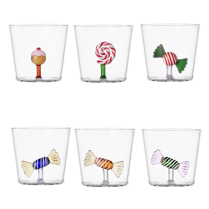 23AB4AF562648290F2F71D091FE18516_8032397001898-Set-6-Tumbler-Sweet-Candy-in-Vetro-Borosilicato-di-Ichendorf-Milano-Zanoletti-1 Set 6 Tumbler Sweet and Candy in Vetro Borosilicato di Ichendorf Milano - immagine 1