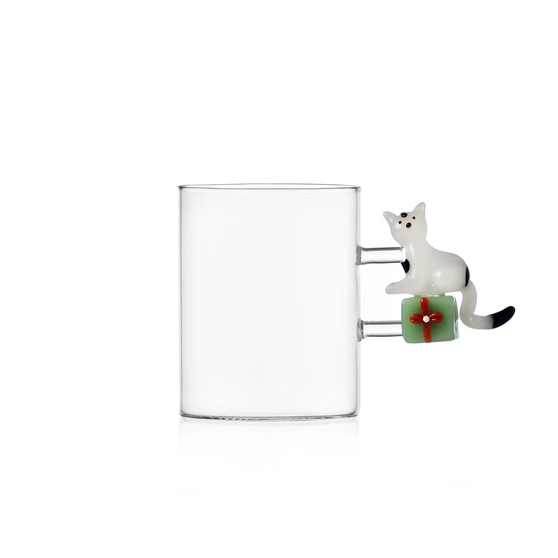 C4B1098CF76A4AF6DCDD49DB86EF4E49_8032397075332-Mug-Tabby-Cat-Christmas-Edition-in-Vetro-Borosilicato-di-Ichendorf-Milano-Zanoletti-1 Mug Tabby Cat Christmas Edition in Vetro Borosilicato di Ichendorf Milano - immagine 1