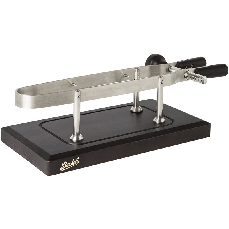 D32285CF2AB37069E7FC38A63B2268D7_8050040424269-Morsa-per-Prosciutto-Italiano-con-base-in-legno-scuro-di-Berkel-Zanoletti-1 Morsa per Prosciutto Italiano con base in legno scuro di Berkel - immagine 1