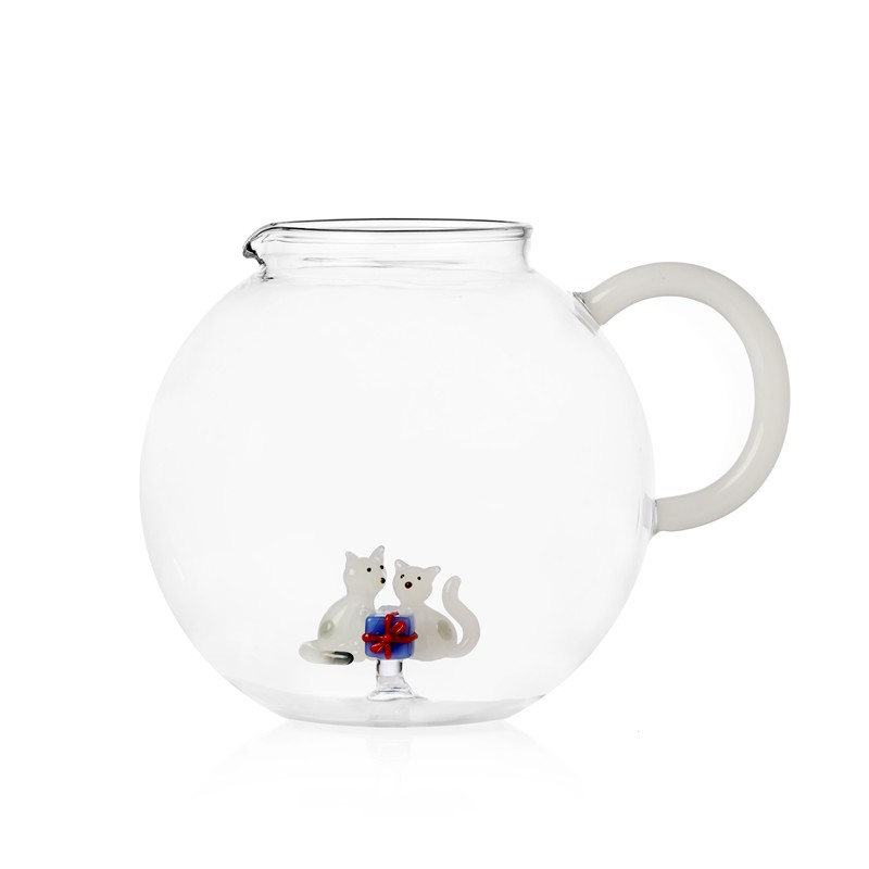 D4622045E5871A24671008A19E79EE95_8032397075448-Brocca-Tabby-Cat-Christmas-Edition-in-Vetro-Borosilicato-di-Ichendorf-Zanoletti-1 Brocca Tabby Cat Christmas Edition in Vetro Borosilicato di Ichendorf Milano - immagine 1