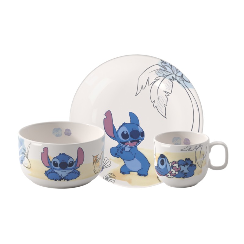 5C55432D7BEB0F65E56E223790F2A556_4003686459533-Set-Pappa-Bambini-3-Pezzi-Disney-Stitch-di-Villeroy-Boch-Zanoletti-1 Set Pappa Bimbi 3 Pezzi Disney Stitch di Villeroy & Boch - immagine 1