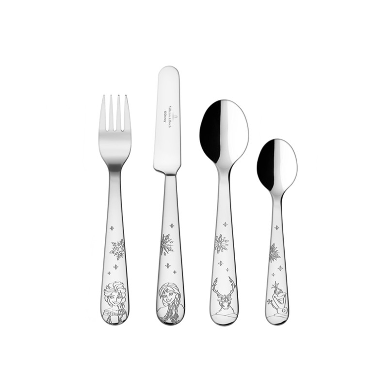 744474E1E98B2F759802777A7AA30B3A_4003686458871-Set-Posate-4-Pezzi-Disney-Frozen-per-bambini-di-Villeroy-Boch-Zanoletti-1 Set Posate 4 Pezzi Disney Frozen per bambini di Villeroy & Boch - immagine 1